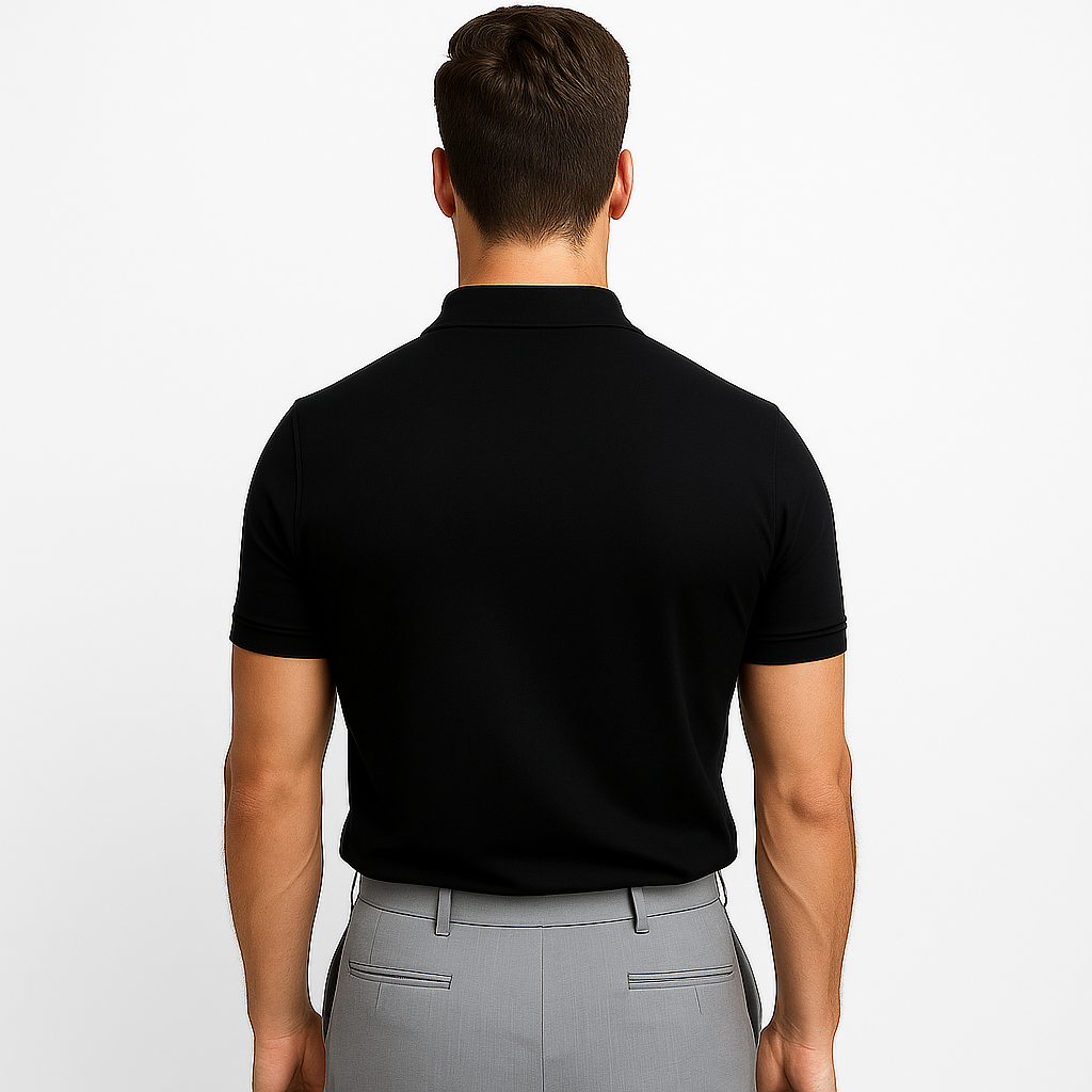 Privazz – Men's Polo with Zip – Modern Style & Light Comfort