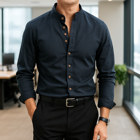 Privazz - Mandarin Collar Shirt Osaka™