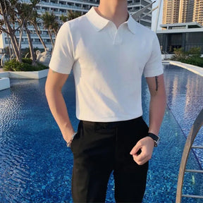 Privazz – Slim Fit Men’s Polo – Casual Elegance for Summer Days