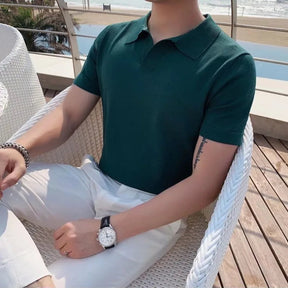 Privazz – Slim Fit Men’s Polo – Casual Elegance for Summer Days