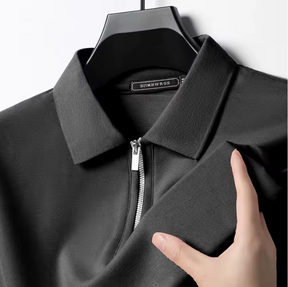 Privazz – Men's Polo with Zip – Modern Style & Light Comfort