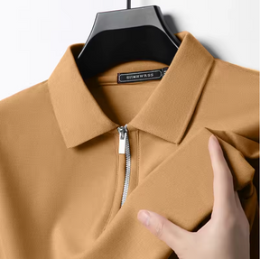 Privazz – Men's Polo with Zip – Modern Style & Light Comfort