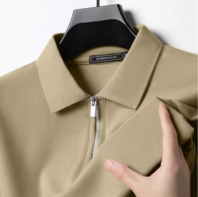 Privazz – Men's Polo with Zip – Modern Style & Light Comfort