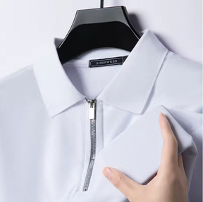 Privazz – Men's Polo with Zip – Modern Style & Light Comfort