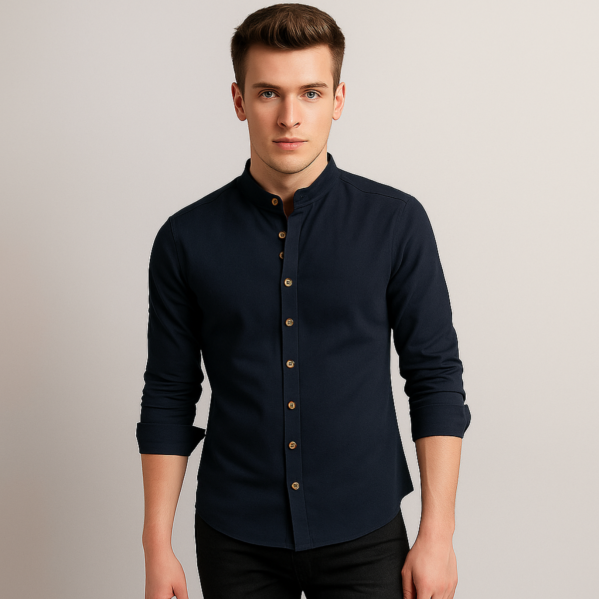 Privazz - Mandarin Collar Shirt Osaka™