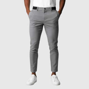 Privazz – Men’s Slim Fit Chino Trousers in Light Grey