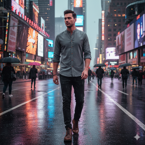 Privazz - Mandarin Collar Shirt Osaka™