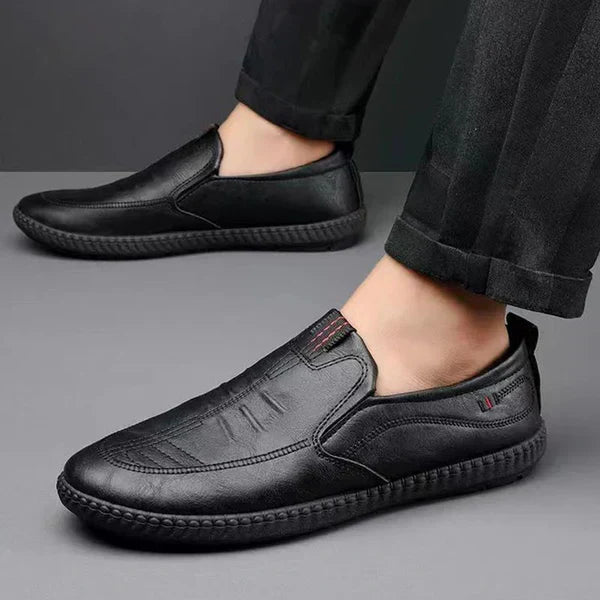 Privazz - Leather Slip-On Moccasins for Men