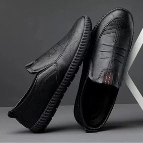 Privazz - Leather Slip-On Moccasins for Men