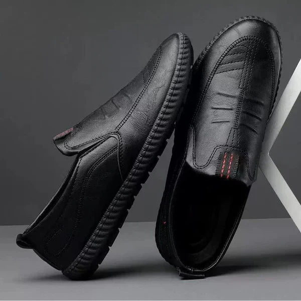 Privazz - Leather Slip-On Moccasins for Men