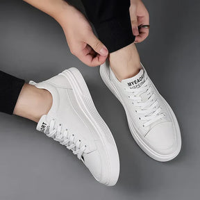 Privazz – Casual Leather Trainers | Flat Sport Style