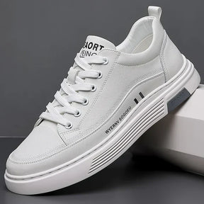 Privazz – Casual Leather Trainers | Flat Sport Style