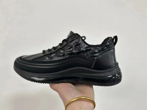 Privazz - Italian Crocodile Print Air Cushion Casual Shoes for Men