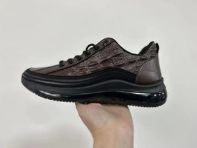 Privazz - Italian Crocodile Print Air Cushion Casual Shoes for Men