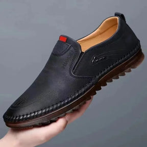 Privazz - Leather Slip-On Moccasins for Men
