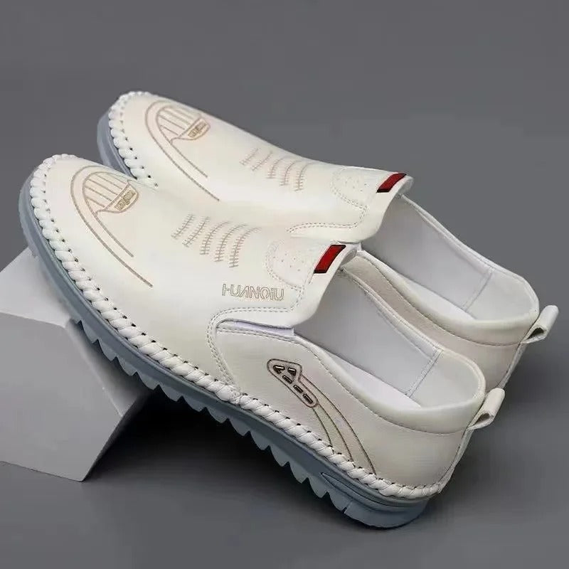 Privazz - Leather Slip-On Moccasins for Men